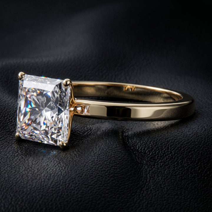1.9 Carat Lab-Grown Square Radiant Diamond Solitaire Engagement Ring