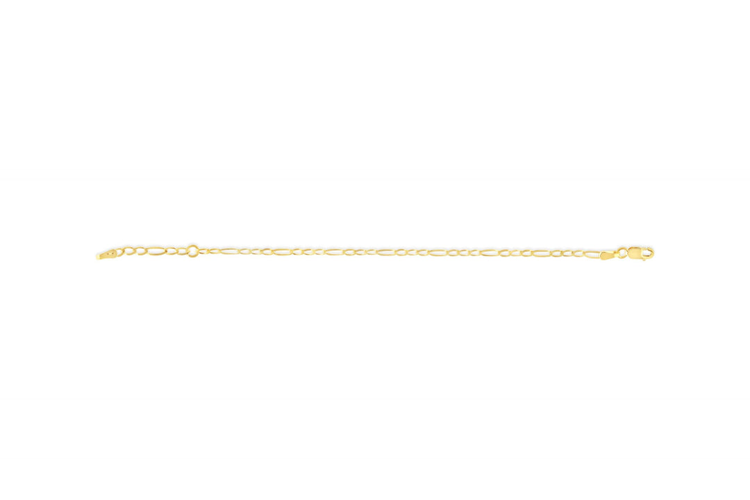10K Figaro Chain Baby Bracelet
