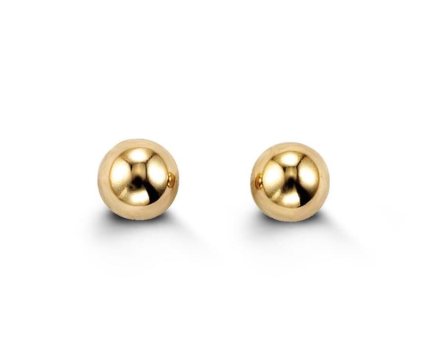 14K Ball Screwback Stud Earrings