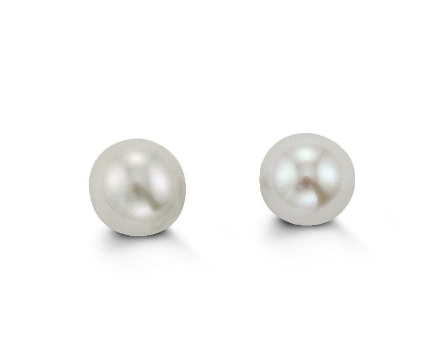 14K Pearl Screwback Stud Earrings