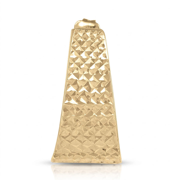 Yellow Fancy Diamond Cut Stud Earrings