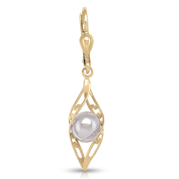 Two Tone Fancy Drop Earrings