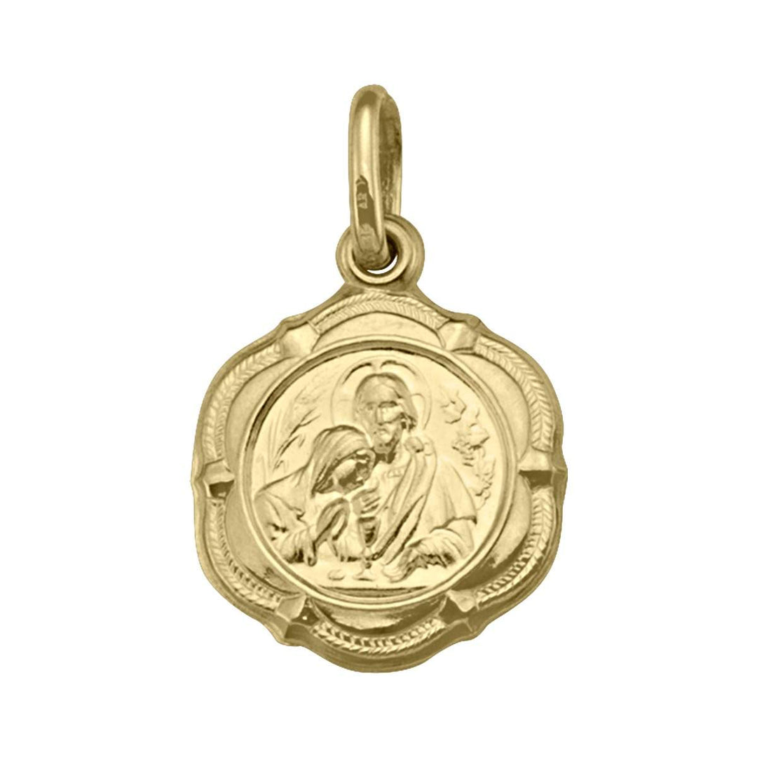 Yellow Gold Communion Medal — front view