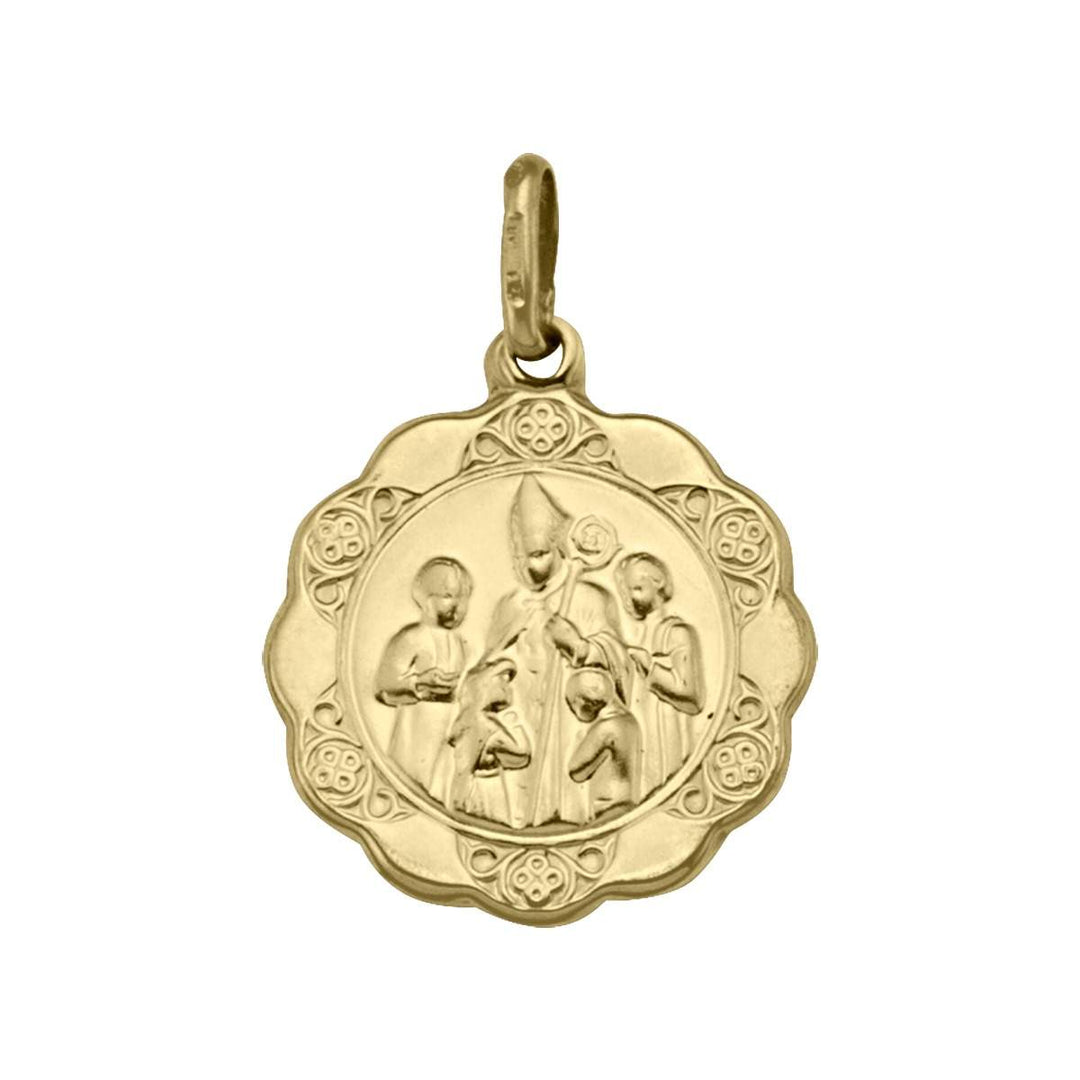 Yellow Gold Confirmation Medal — front view