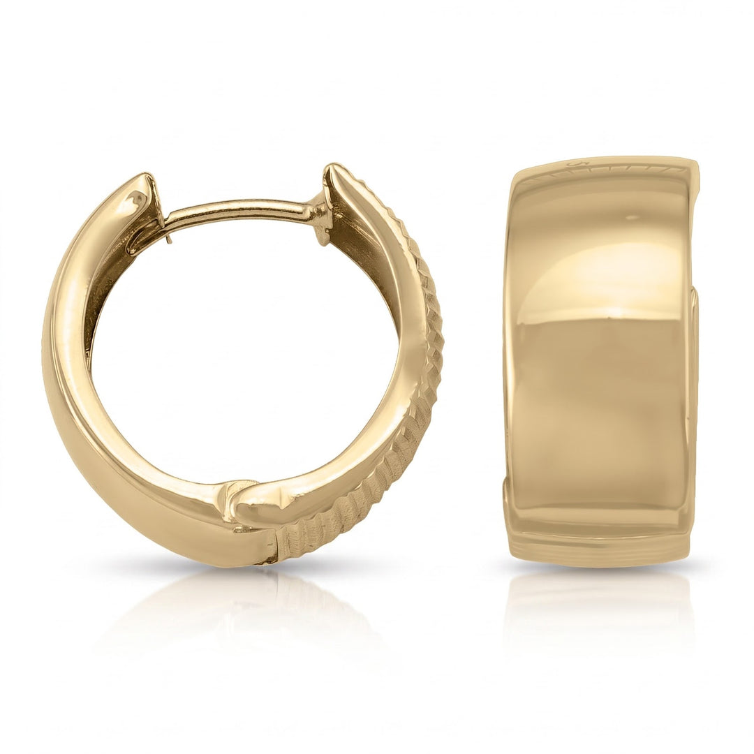Yellow Gold Huggie Earrings