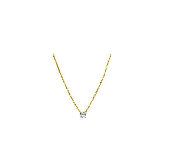 Yellow Gold Solid Cable Chain Necklace