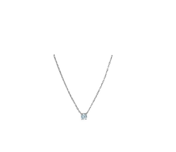 White Gold Solid Cable Chain Necklace