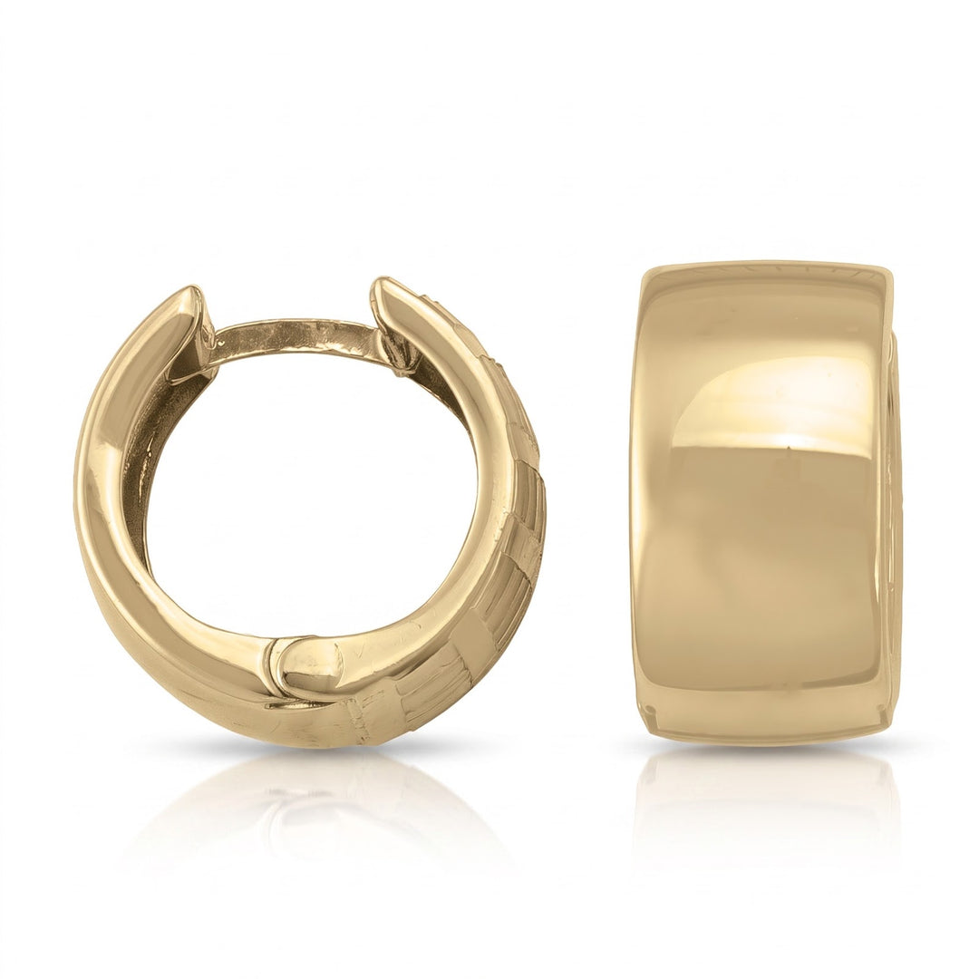 Yellow Gold Huggie Earrings