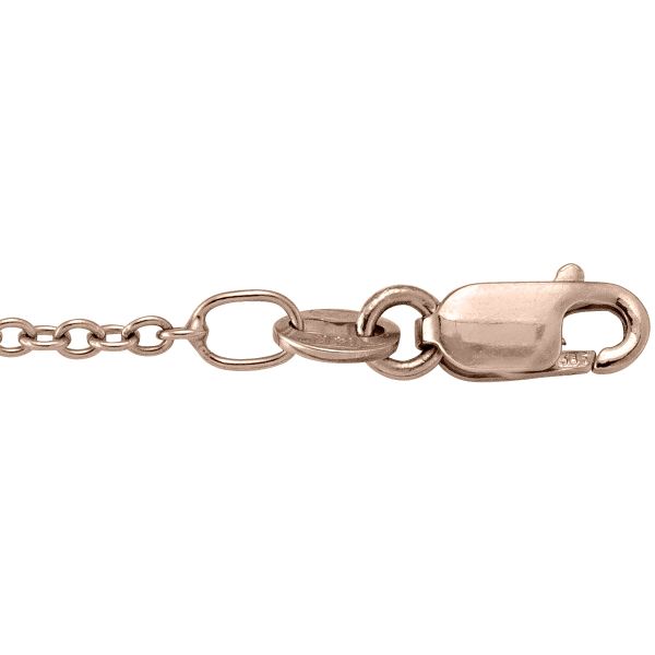 Rose Gold Solid Cable Chain Necklace — 2mm
