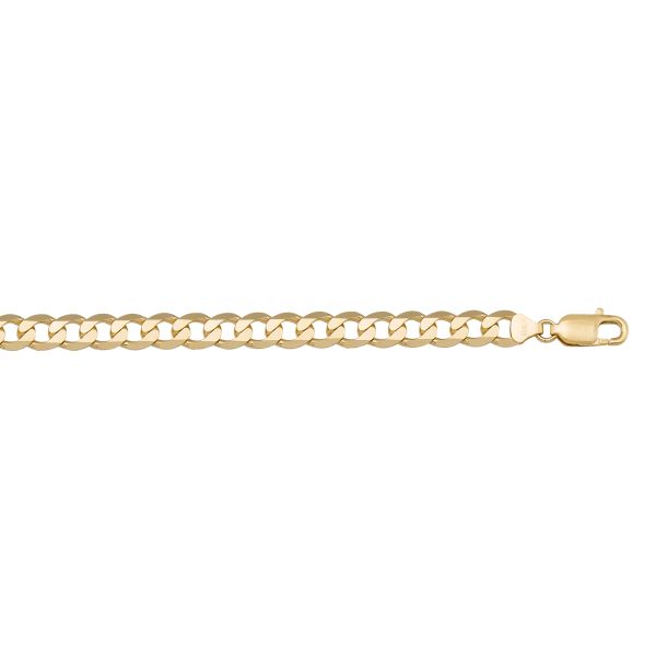Yellow Gold Solid Open Link Chain Necklace — 5.8mm