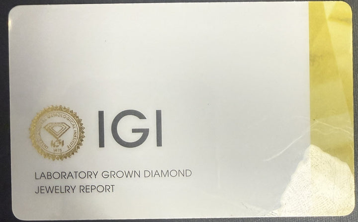 IGI laboratory-grown diamond jewelry report cover