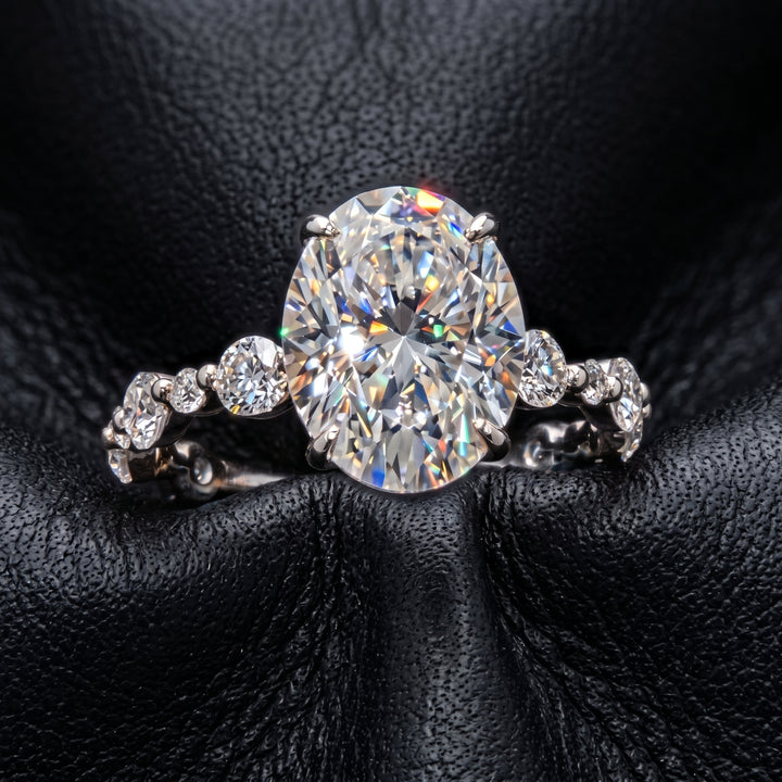 2CT Lab diamond engagement ring.