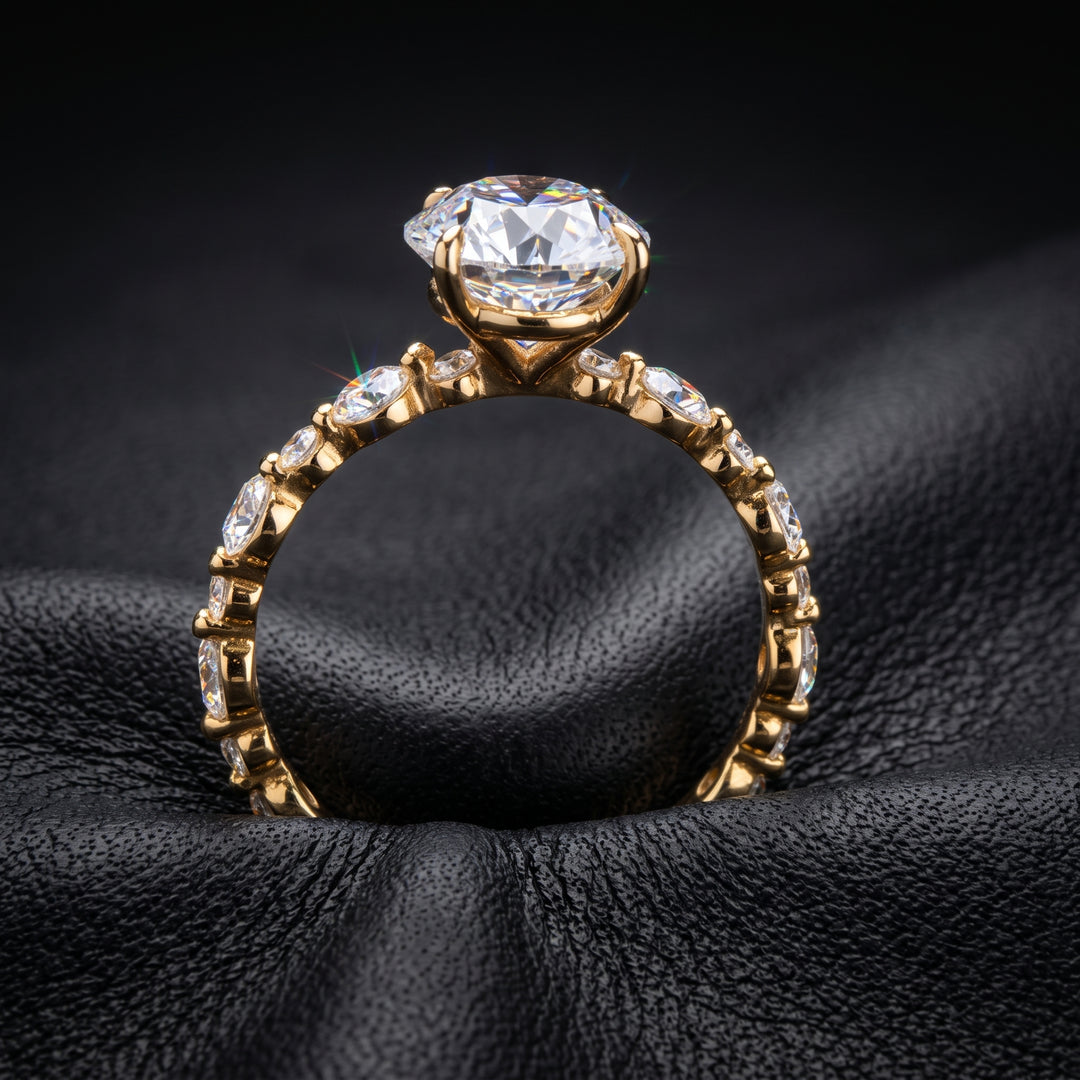 2CT Lab diamond engagement ring.