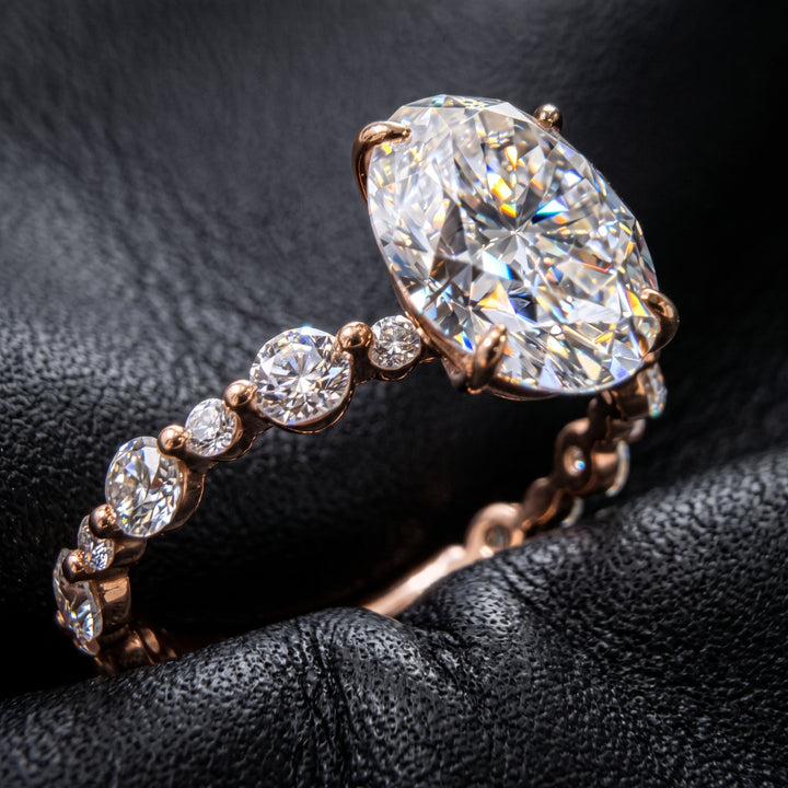 2CT Lab diamond engagement ring.