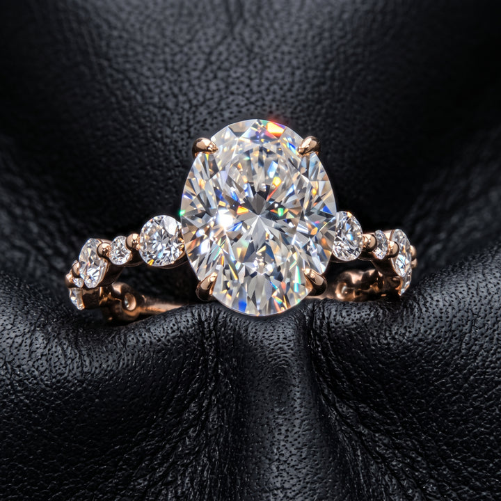 2CT Lab diamond engagement ring.