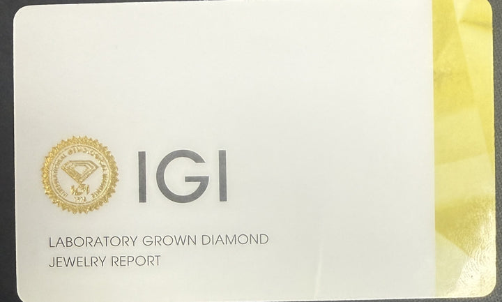 IGI laboratory-grown diamond jewelry report cover