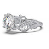 Diamond Engagement Ring with Intricate Vine Design