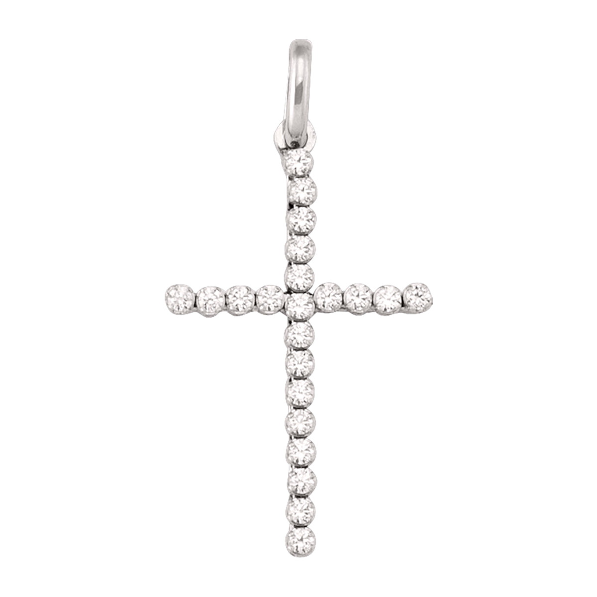 Cubic Zirconia Gold Cross