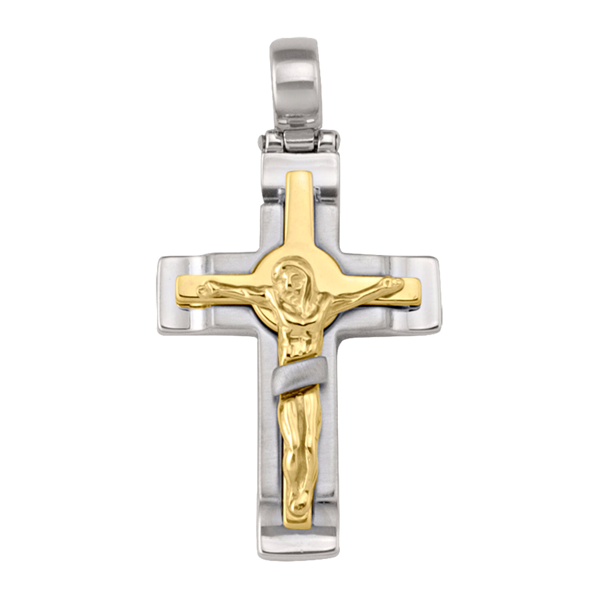 Two-Tone GOLD CRUCIFIX