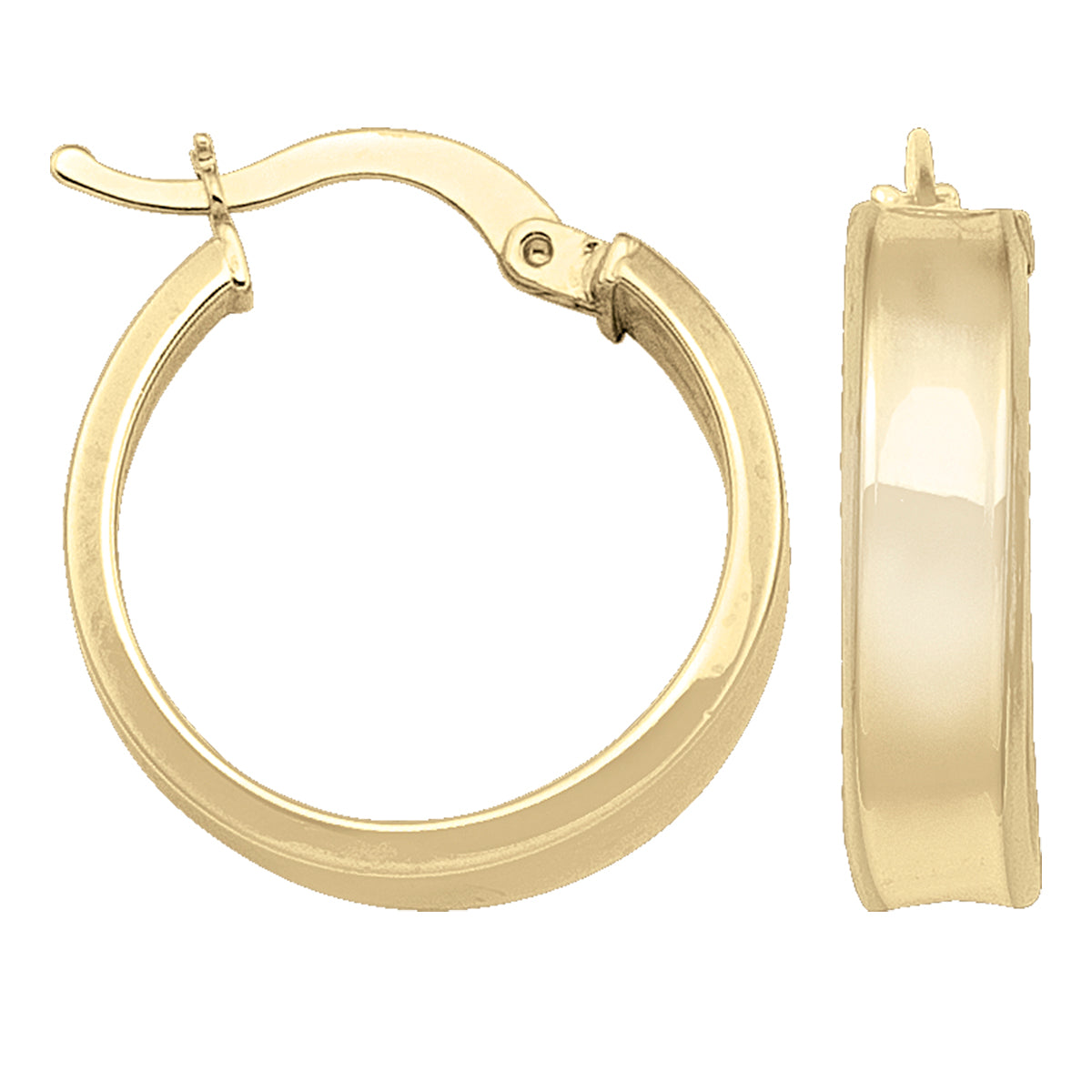 YELLOW GOLD HOOP EARRING