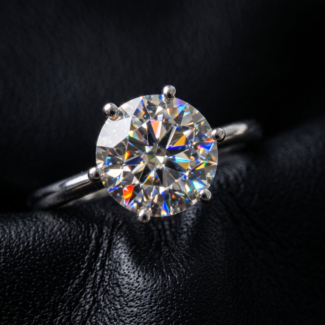 Classic Elegance: 6-Prong Round Solitaire Lab-Grown Diamond Ring 