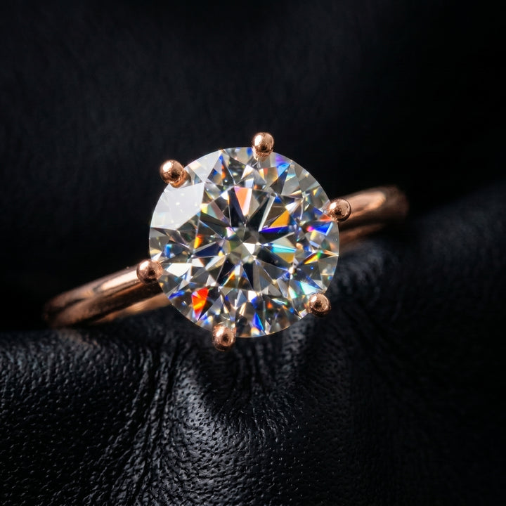 Classic Elegance: 6-Prong Round Solitaire Lab-Grown Diamond Ring 