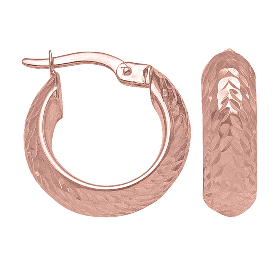 Rose Gold Hoop Earring