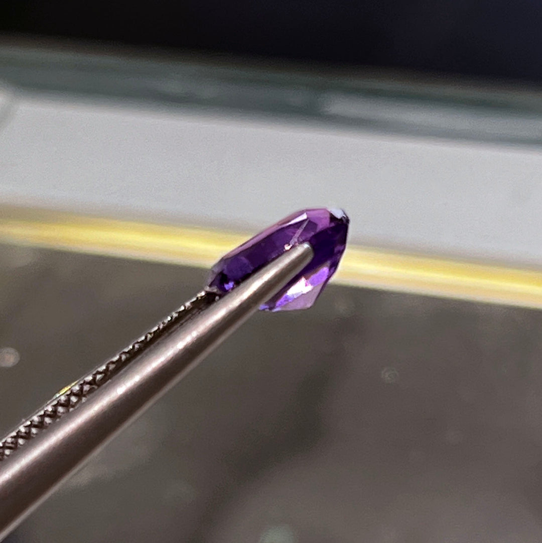 Deep purple elongated cushion sapphire 2.11ct loose gem