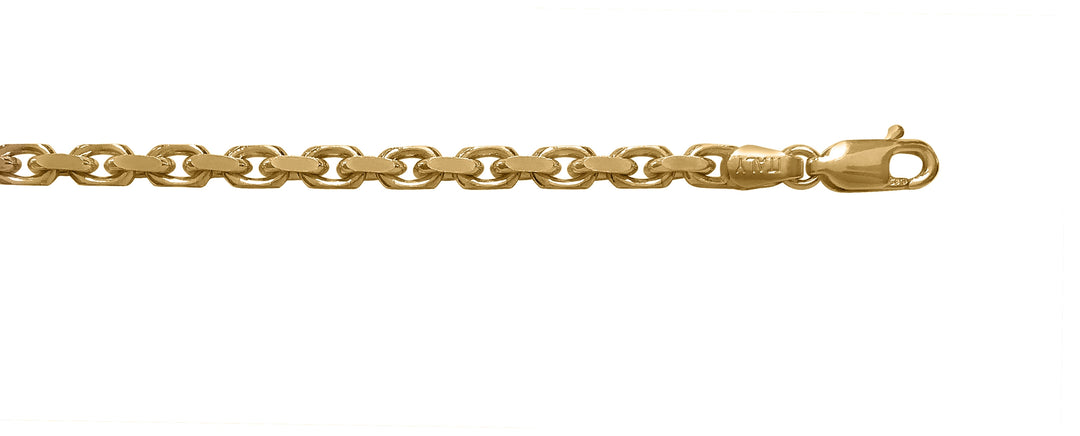 Yellow Gold Cable Bracelet — 3.2mm, 8"