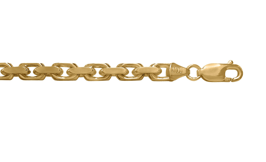 Yellow Gold Cable Bracelet — 5mm, 8.5"