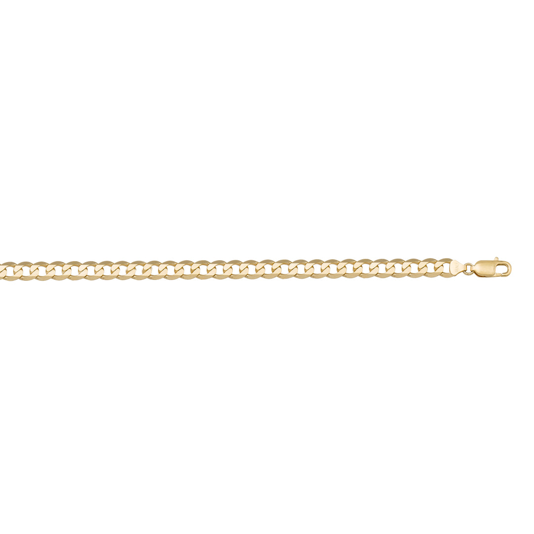 10K / 14K / 18K Yellow Gold Open Link Necklace 3.7mm - delicate and durable