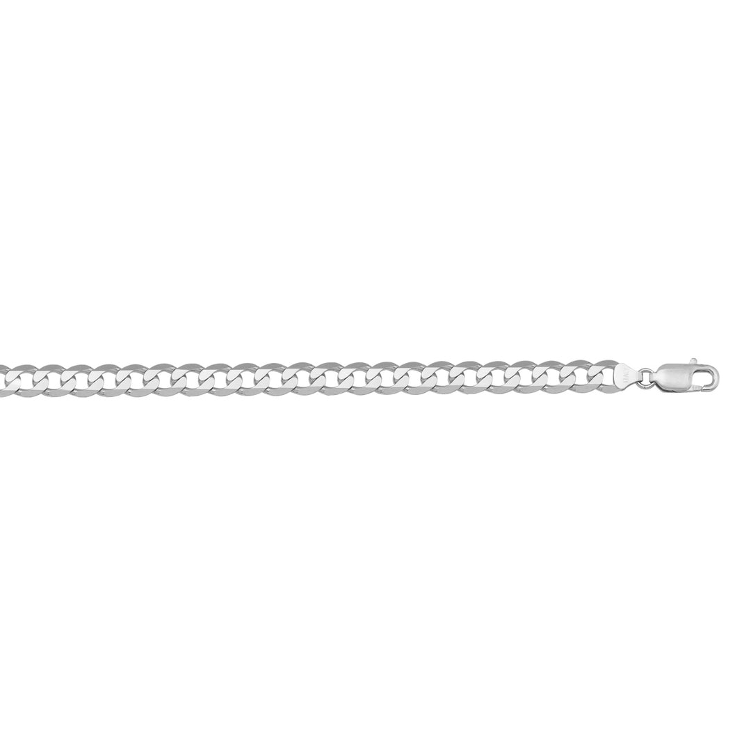 10K / 14K / 18K White Gold Open Link Necklace 4.5mm - inspired by tradition