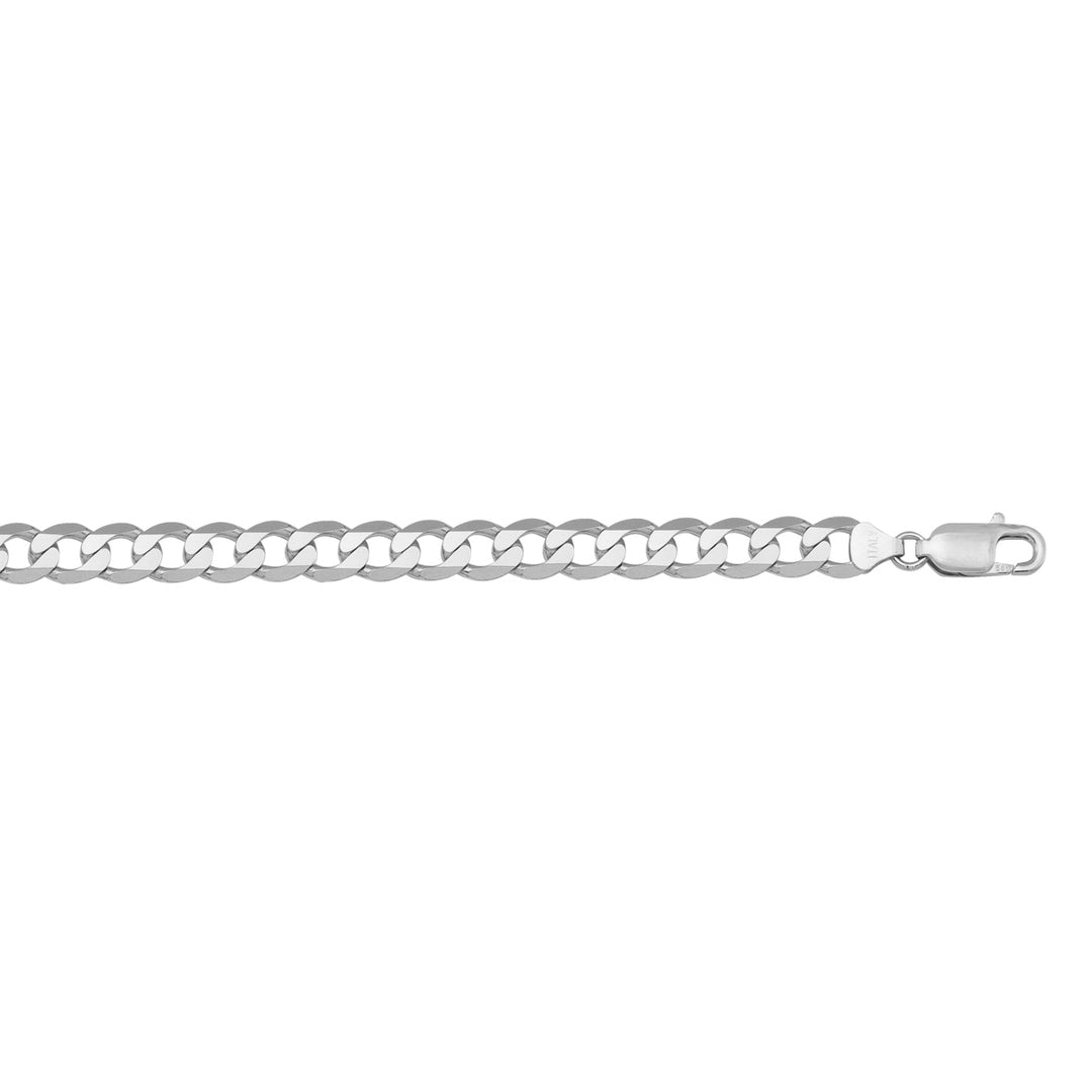 10K / 14K / 18K White Gold Open Link Necklace 5.8mm - luxury meets versatility