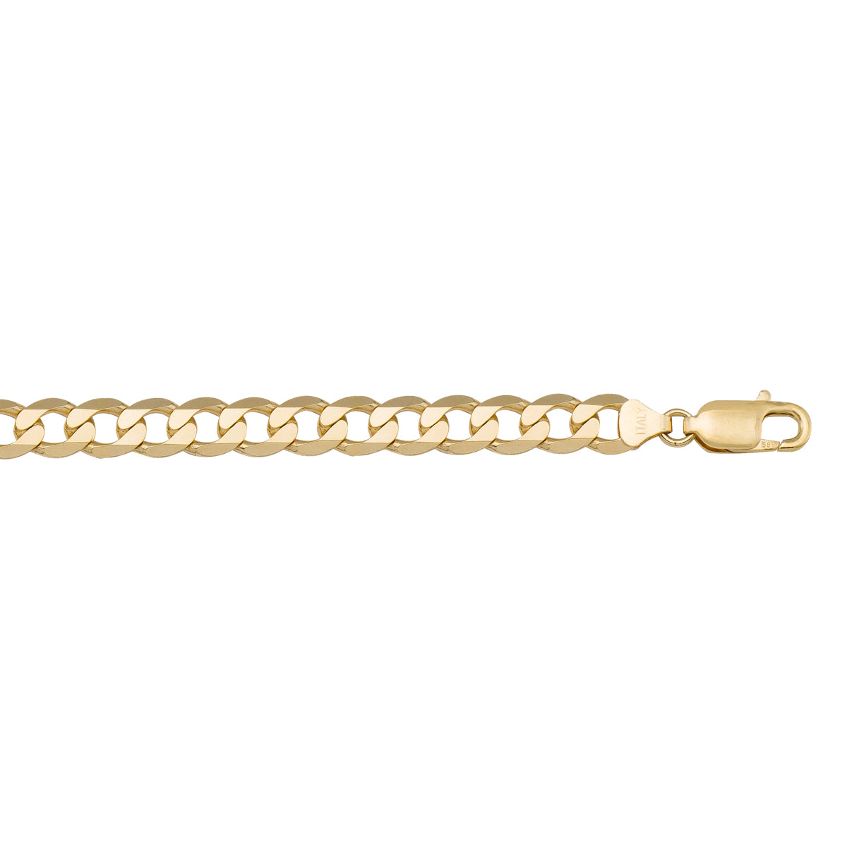 10K / 14K / 18K Yellow Gold Open Link Necklace 7.3mm - classic with a modern twist