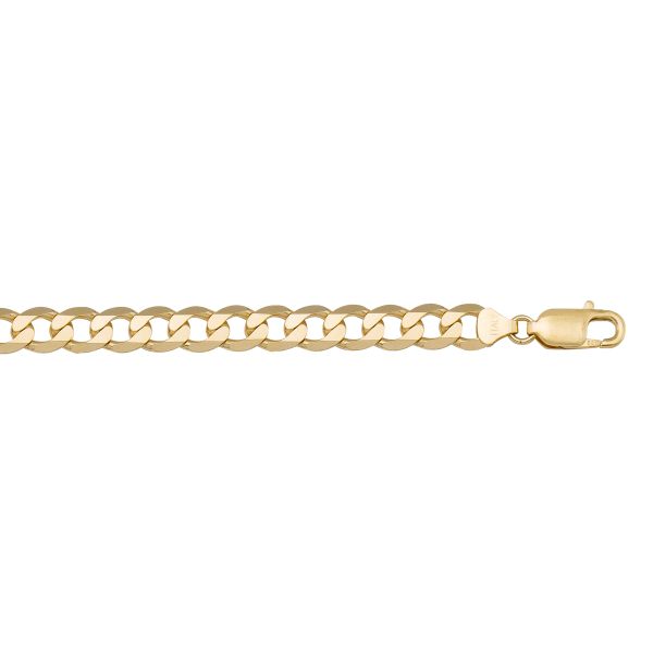 Yellow Gold Open Link Bracelet — 7.3mm, 8"