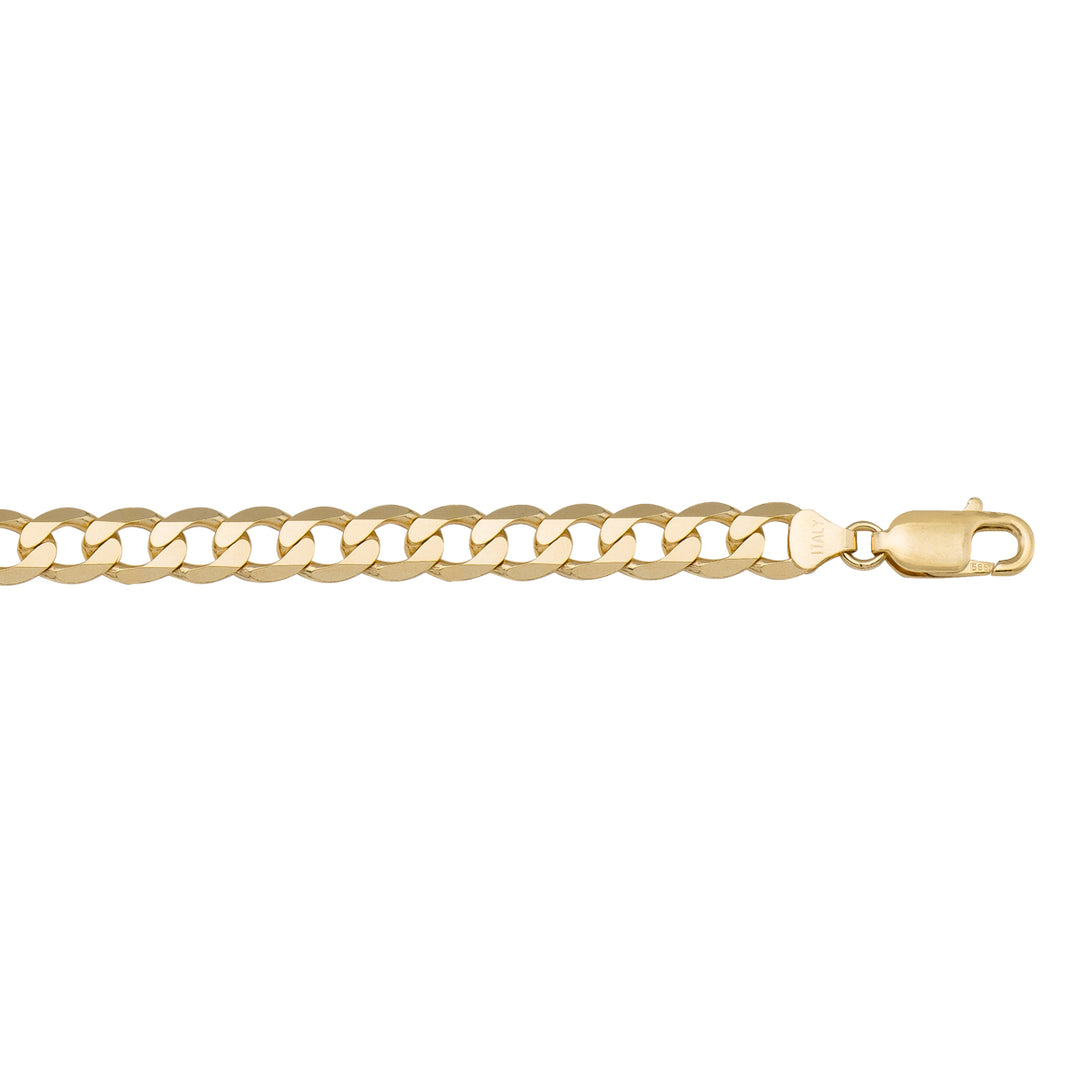 Yellow Gold Open Link Bracelet — 7.3mm, 8"