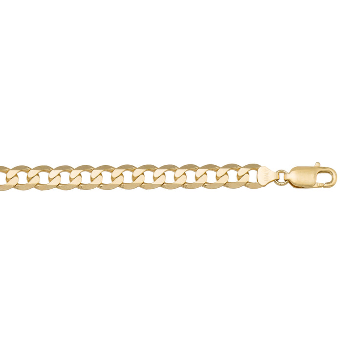 Yellow Gold Open Link Bracelet — 7.3mm, 8"