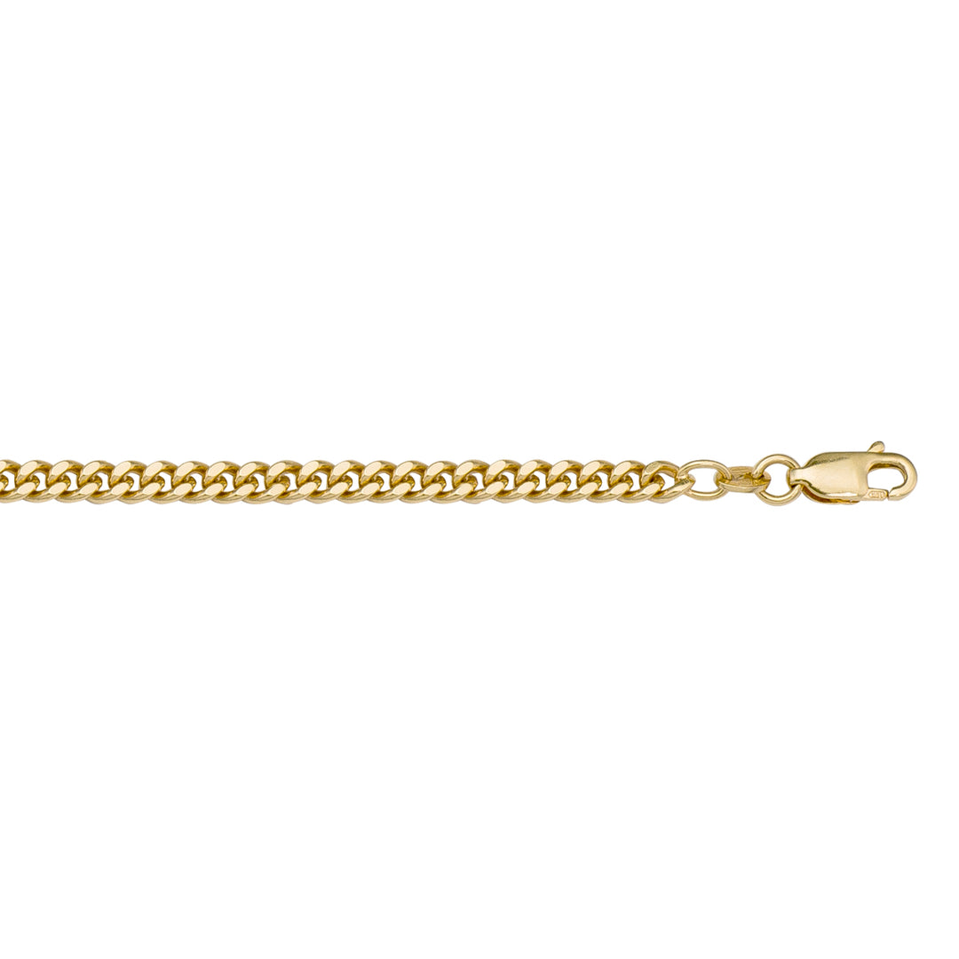 10K / 14K / 18K Yellow Gold Domed Link Necklace 4.2mm - elevating your style