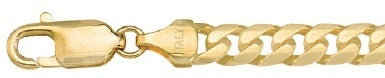 Yellow Gold Domed Link Bracelet — 5.6mm, 8.5"