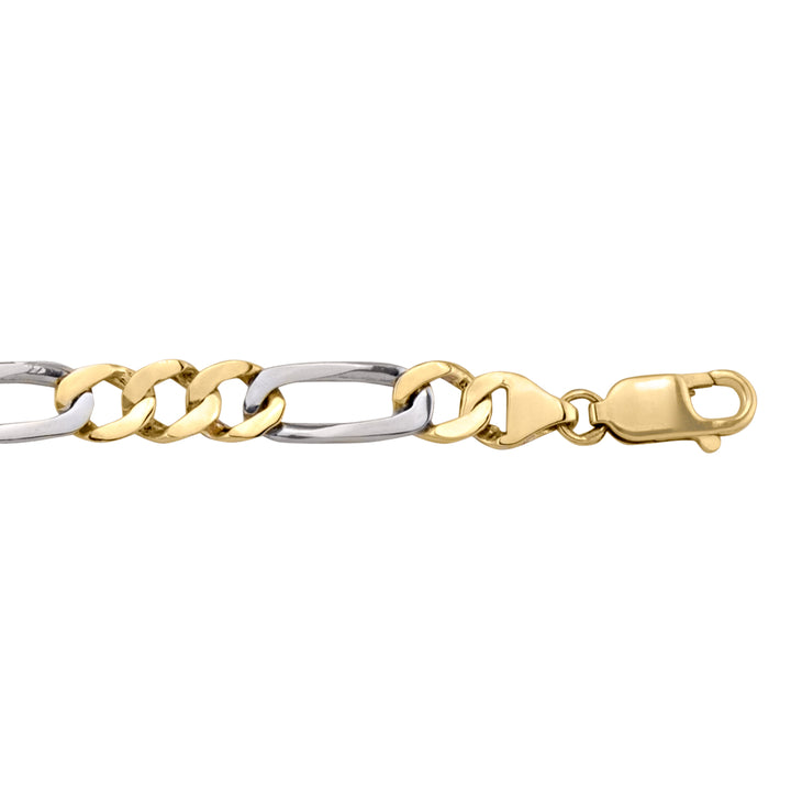 Two-Tone Gold Link Bracelet — 7.9mm, 8.5"