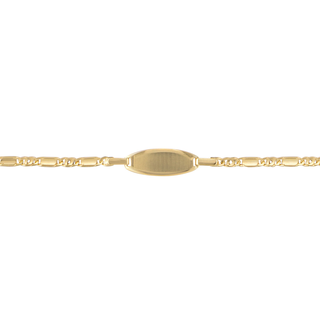 Yellow Gold ID Bracelet — 2.1mm, 6"