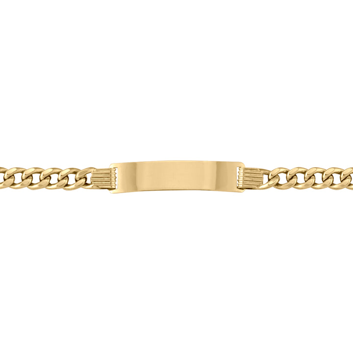Yellow Gold Curb Bracelet — 5mm, 7"