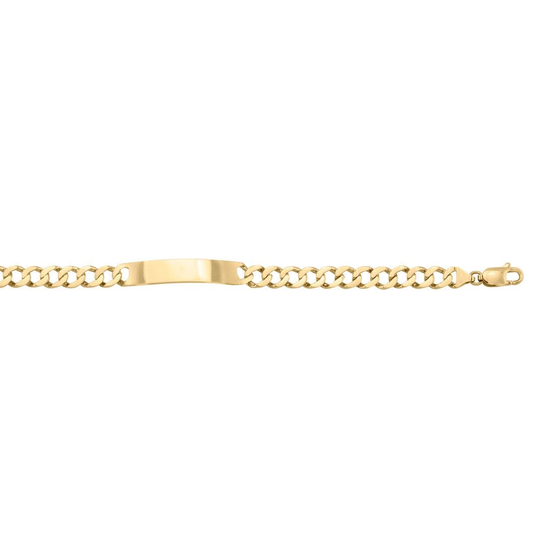 Yellow Gold ID Bracelet — 8.5mm, 8.5"