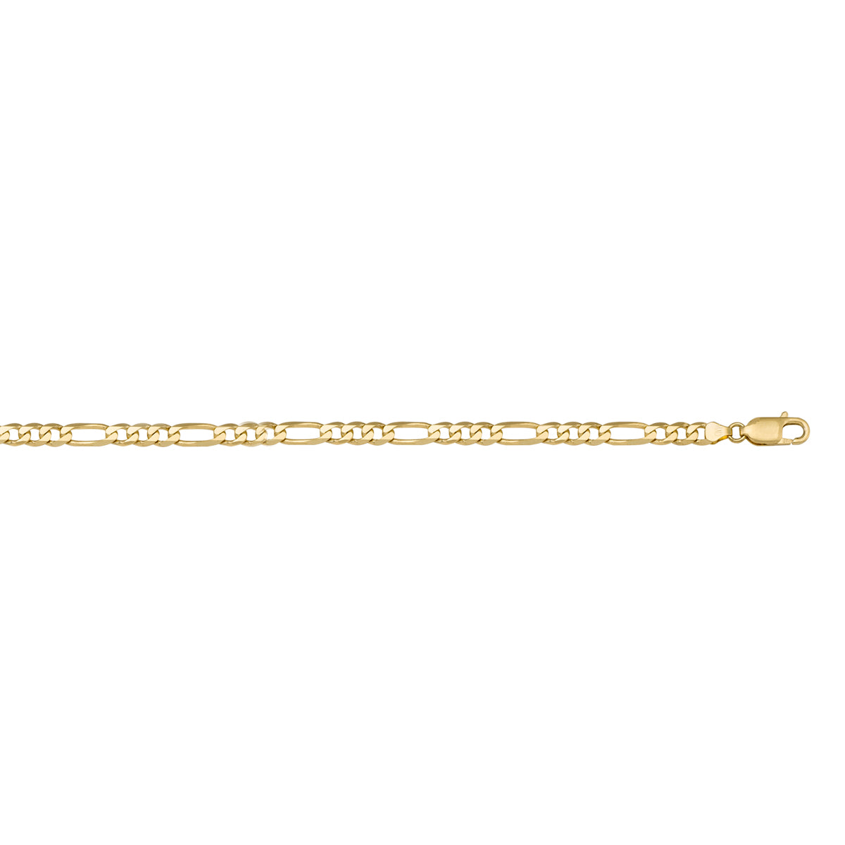 10K / 14K / 18K Yellow Gold Figaro Necklace 3.9mm - crafted for brilliance