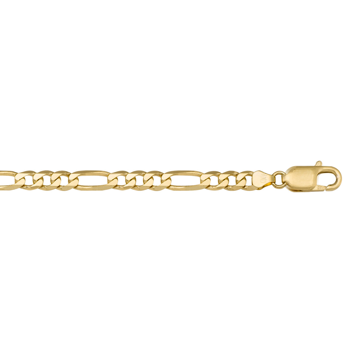 10K / 14K / 18K Yellow Gold Figaro Necklace 7.8mm - elevating your style