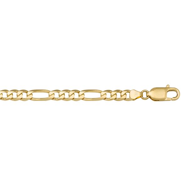 Yellow Gold Figaro Bracelet — 8.3mm, 8.5"