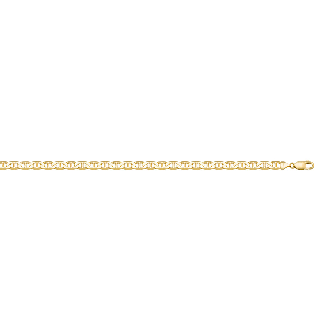 10K / 14K / 18K Yellow Gold Anchor Necklace 2.3mm - a touch of sophistication