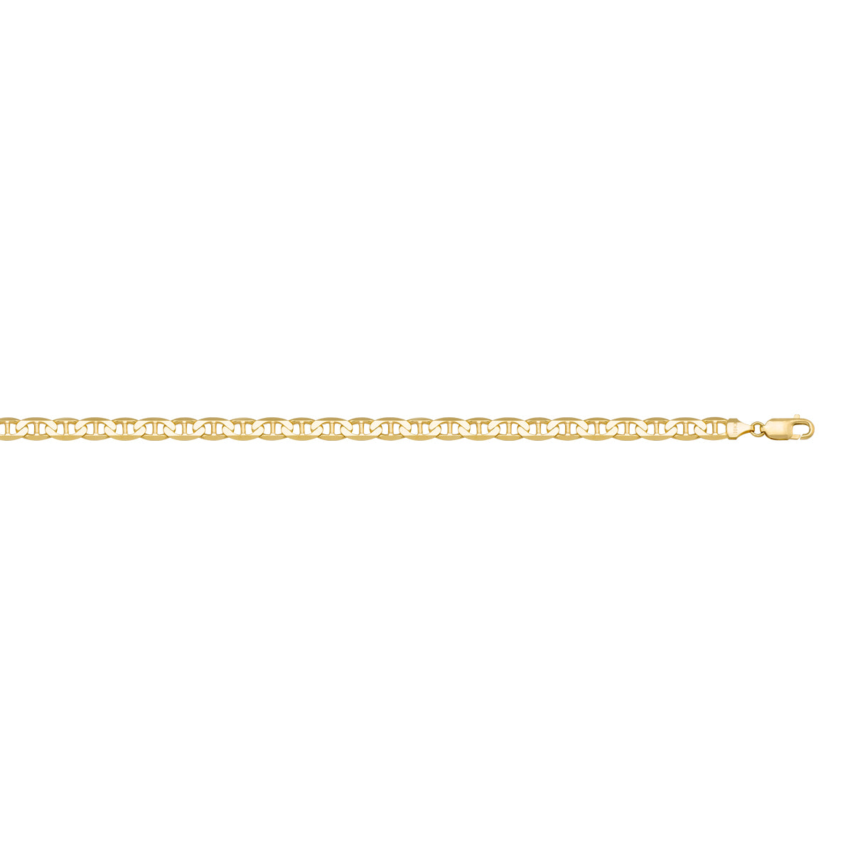 10K / 14K / 18K Yellow Gold Anchor Necklace 2.3mm - a touch of sophistication