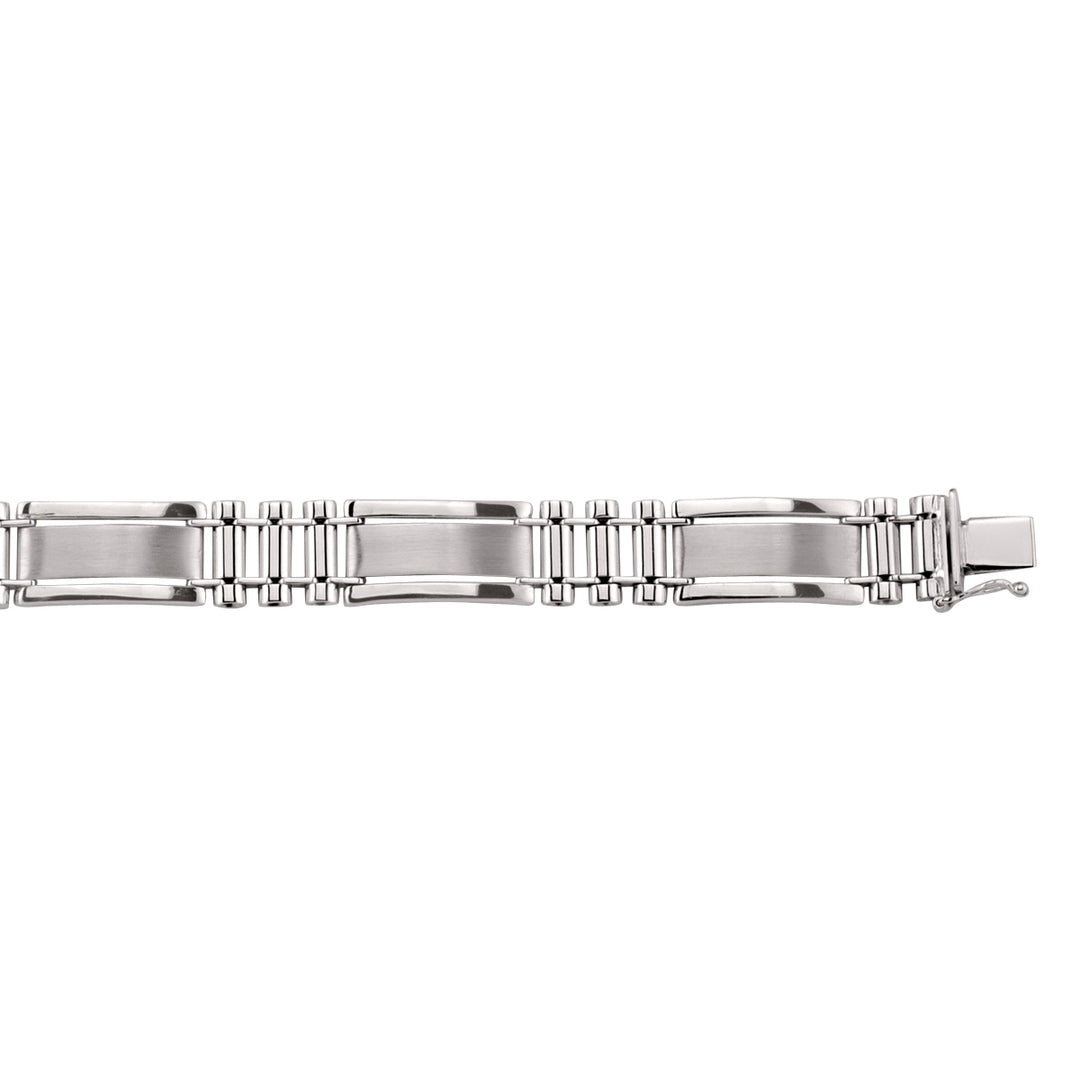 White Gold Fancy Bracelet — 11mm, 8"