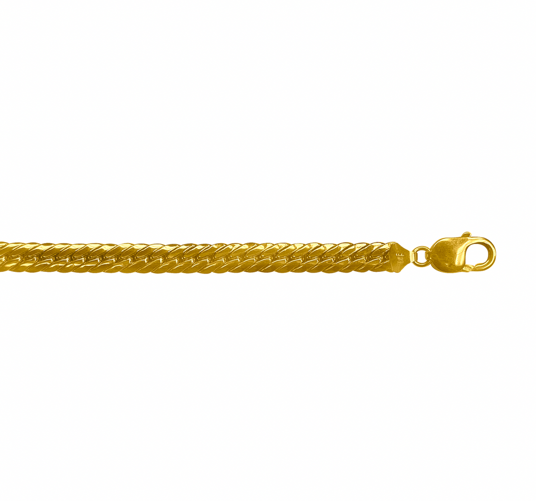Gold Link Bracelet — 7mm, 8"